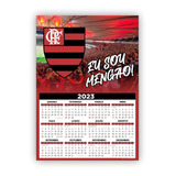 Calendário Parede Folhinha Flamengo 2023 Personalizado