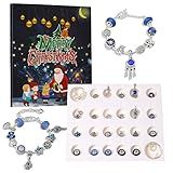 Calendários Do Advento Para Crianças - Calendário Do Advento Para Meninas Jóias Conjunto De Fazer Pulseira - Kit De Calendário De Colar Com Pingente Criativo Faça Você Mesmo Pinnkl
