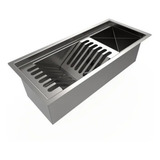Calha 50 Cm Canal Equipado Embutida Inox Para Pia Umida