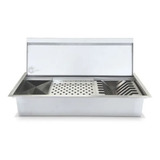 Calha Canal Inox Molhado Embutir 60cm