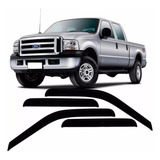 Calha Chuva Defletor Ford F250 Cabine Dupla 1999 Até 2011 4p