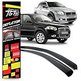 Calha Chuva Defletor Slim Palio Strada Cs Ce Cd 2 Portas 2012 2013 2014 2015 2016 Fumê 100 Acrílico