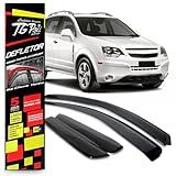 Calha Chuva Inteiriça Slim Captiva 4 Portas 2008 2009 2010 2011 2012 2013 2014 2015 2016 Fumê