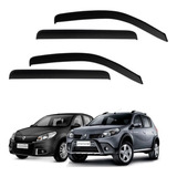 Calha Chuva Renault Sandero 4 Portas 2007 2010 Ate 2012 2013