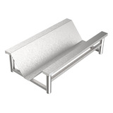 Calha Cirúrgica Veterinária Pet 100 Inox Media 70 Cm