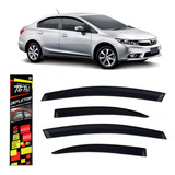 Calha De Chuva 4p Honda Civic 2012 2013 2014 2015 2016