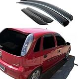 CALHA DE CHUVA ADESIVA NOVO CORSA SEDAN E HATCH 2002 ATÉ 2015 4 PORTAS FUMÊ