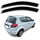 Calha De Chuva Automotiva Acrílica Para Ford Ka De 1997 Até 2013 2 Portas Fumê