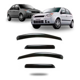 Calha De Chuva Defletor Ford Fiesta 2002 A 2011 4 Portas Jg