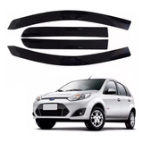 Calha De Chuva Ford Fiesta Rocam 2005 2006 4 Pçs Inteiriça
