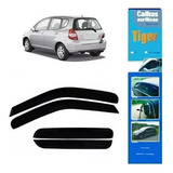 Calha De Chuva Honda Fit 4p 2003 2004 2005 2006 2007 Fumê