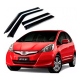 Calha De Chuva Honda New Fit 2013 2014 Acrílico Fumê