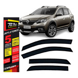 Calha De Chuva Renault Logan 2014 A 2023 Defletor 4 Portas