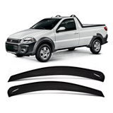 Calha Defletor Chuva Fume Fiat Strada 2013 2014 2015 2016