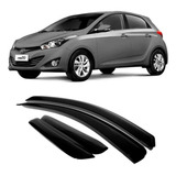 Calha Defletor De Chuva Para Hb20 Hatch 4 Portas Fumê