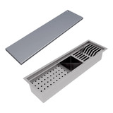 Calha Goumert Umida Tampa De Fechamento 62cm Retangular
