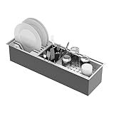Calha Gourmet Canal Organizador Escorredor Inox 60cm GoldenX
