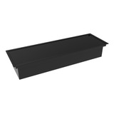 Calha Seca Inox Pintado Preto 60cm Com Tampa