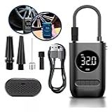Calibrador De Pneus Portatil Mini Compressor Recarregável Via USB Bomba De Ar Portátil Com Bateria
