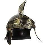 CALLARON Capacete De Cavaleiro Medieval Grego Romano Grego Traje Capacete Armadura Rei Adereços Cosplay Acessório Headwear