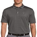 Callaway Camisa Polo Masculina Listrada De Manga Curta Para Golfe Caviar G