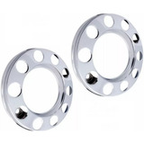 Calota 10 Furos Aro 20 22 Roda Dianteira Metal Caminhao Par