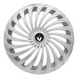 Calota Esportiva Twister Silver Aro 15 Renault Clio Sandero