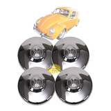 Calota Fusca Roda 4 Furos E Kombi Clipper Cromada Jogo 