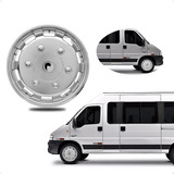 Calota Roda Aro 16 Vans Cromado Ducato Master Iveco Brinde