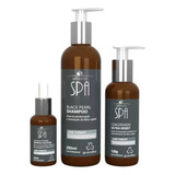 Calvice Spa Black Grandha Kit Shampoo Coacervado Magma