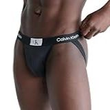 Calvin Klein 1996 Micro Jock Strap Preto X Grande Preto GG