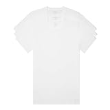 Calvin Klein Camisetas Masculinas De Algodão Elástico Com Gola Redonda Branco XXG