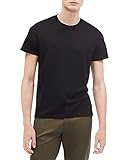 Calvin Klein Camisetas Masculinas De Gola Redonda Com Ajuste Relaxado Preto GG