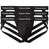 Calvin Klein Men S Cotton Stretch 3 Pack Jock Strap Black X Large