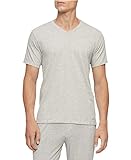 Calvin Klein Pacotes De Camisetas Masculinas 100 Algodão 3 Brancos 2 Cinza Mesclado Manga Curta Gola V M