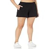 Calvin Klein Short Feminino De Cintura Alta Grande- Preto- PP