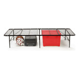 Cama Base Aço Dobrável Até 240kg 1 88m Solteiro Preto