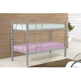 Cama Beliche Camila Jb Móveis Solteiro Tubolar 0 80 2pessoas