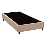Cama Box Base Solteiro Suede Bege 96x20 costa Rica
