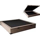 Cama Box Baú Casal Em Suede Bege 