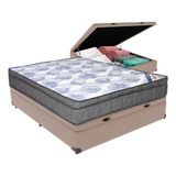 Cama Box Baú E Colchão Iso Superpocket Casal Ortobom