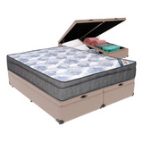 Cama Box Baú E Colchão Iso Superpocket Queen Ortobom
