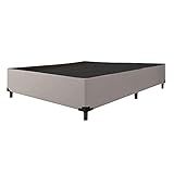 Cama Box Casal 1 38m Com 38cm De Altura Suede Prince Cinza