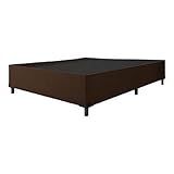 Cama Box Casal 1 38m Com 38cm De Altura Suede Prince Marrom