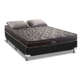 Cama Box Casal Colchão Molas Herval Bonnel Troya Base Cr