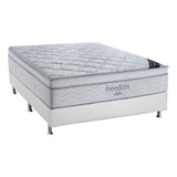 Cama Box Casal Colchão Molas Superpocket Ortobom Freedom Vi