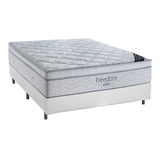 Cama Box Casal Colchão Ortobom De Molas Freedom 66x138x188