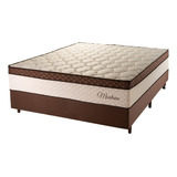 Cama Box Casal Com Base Sommier 138x188x71cm Montana Master
