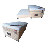 Cama Box Castor C Bicama Colchão Molas Premium 88x188