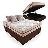 Cama Box Com Baú Casal - Colchão De Molas Ensacadas - Anjos - Classic 22x188x138cm